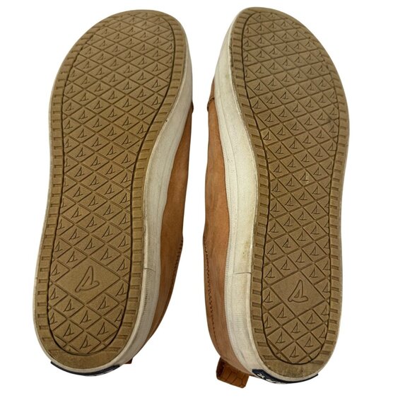 Sperry Crest Vibe Sneaker Womens SIze 8 Brown Casual Leather Shoes Embossed - Picture 4 of 8